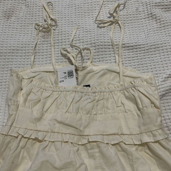 NWT- Forever 21 - XL. Linen Blend Mini Dress - Picture 5 of 11